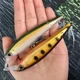 Señuelo swimbait flotante pececillo con plumas para lucio - imagen 3