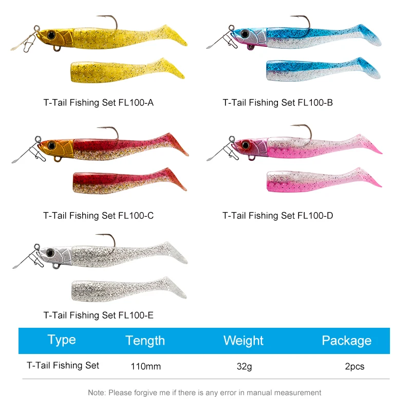 TSURINOYA Flutter Vinilo cola en T para agua salada triple lubina - imagen 4