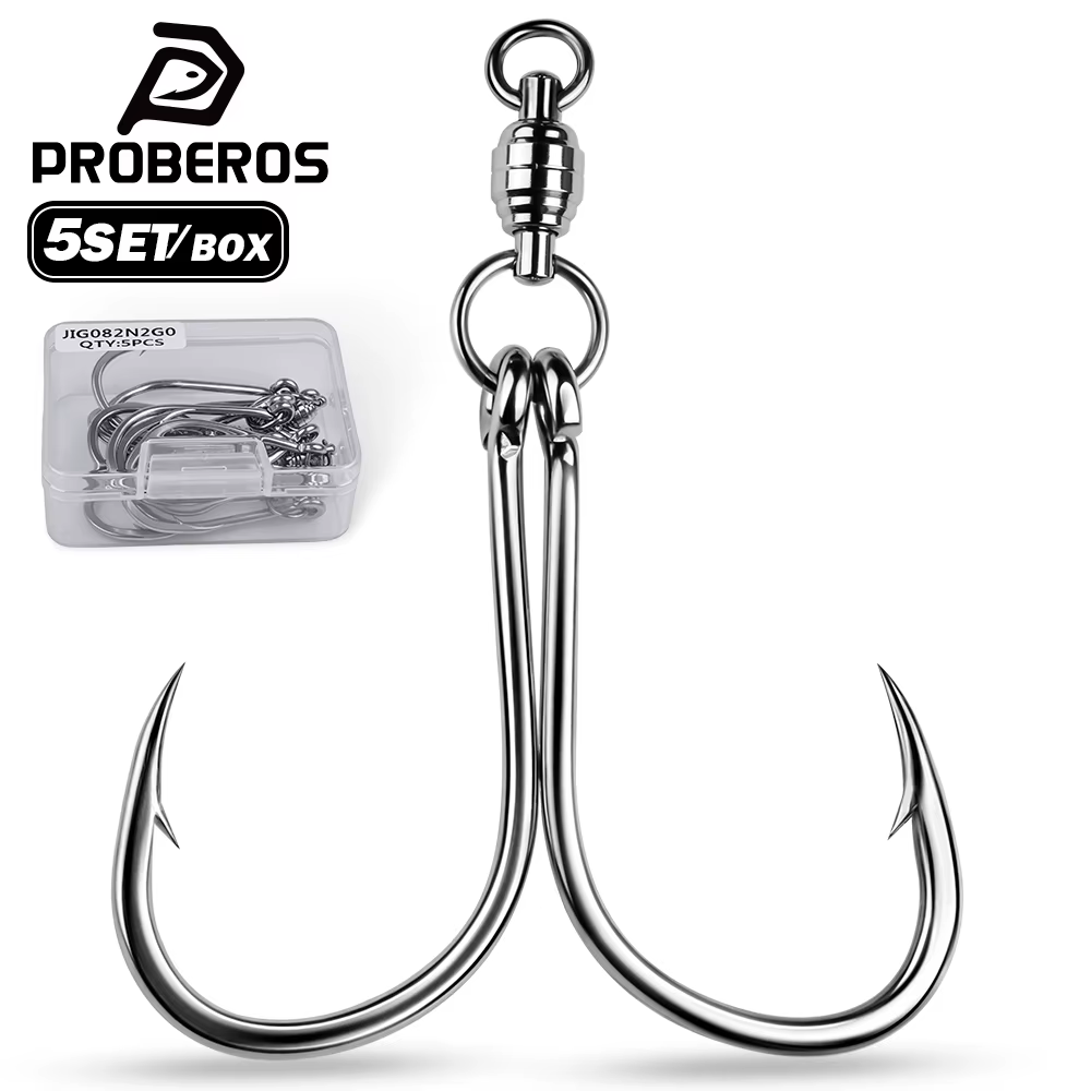 Anzuelos giratorios con doble gancho PROBEROS – Pesca en mar - imagen 2