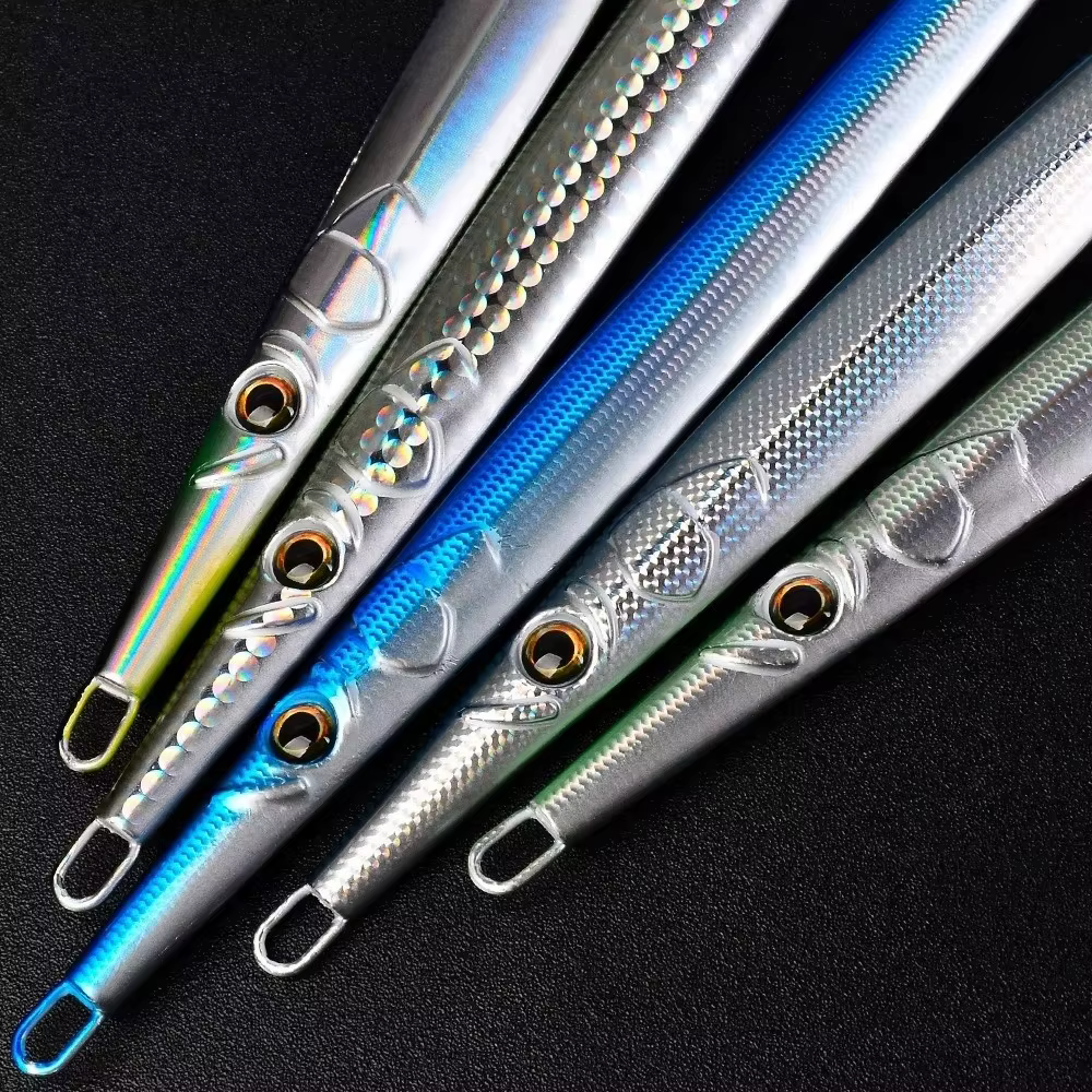 Jig Metálico Hundimiento Rápido con Ojos de Pez – Pesca de Lubina - imagen 5