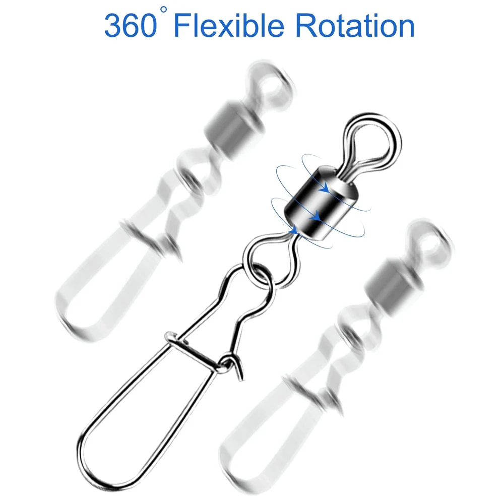 Broche giratorio acero inoxidable 4-12 para conector pesca - imagen 5