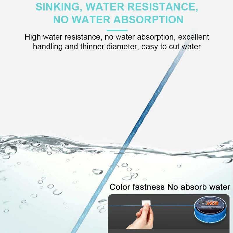 SOLOKING X9 Línea PE trenzada multicolor para agua salada - imagen 3
