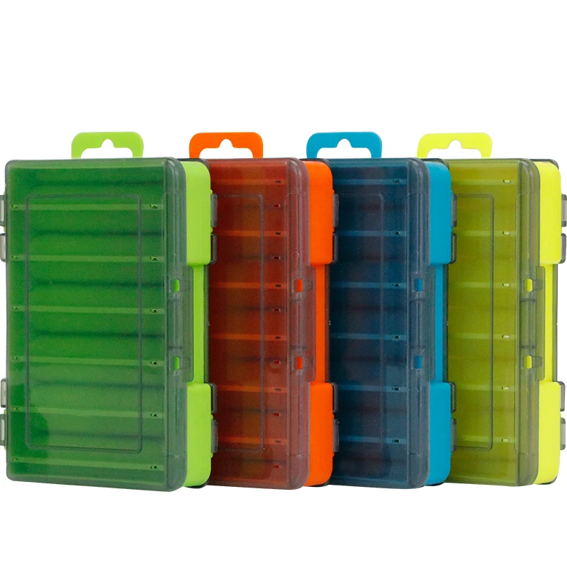 Caja de pesca doble cara WEIHE con compartimentos para señuelos - imagen 3
