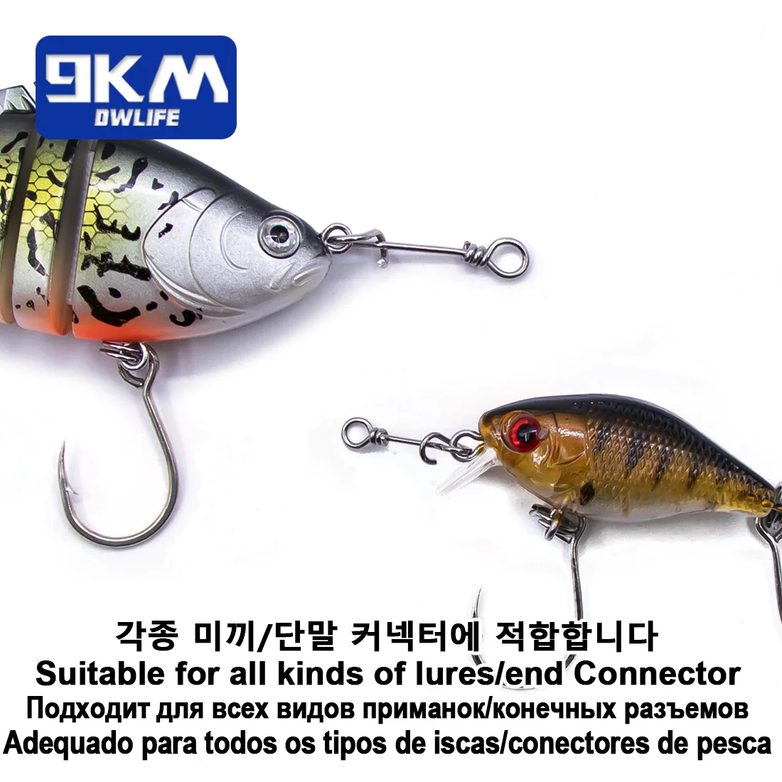Conectores rápidos twist clips acero inox 9KM para mosca - imagen 2