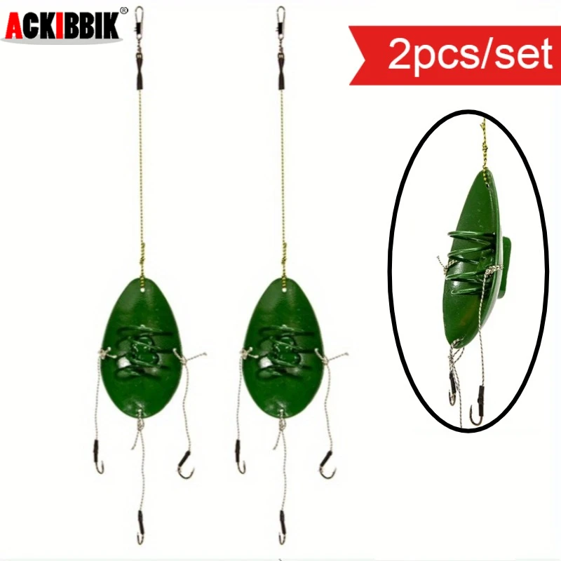 Ackibbik Comederos de cuchara para carpas de metal con soporte - imagen 3