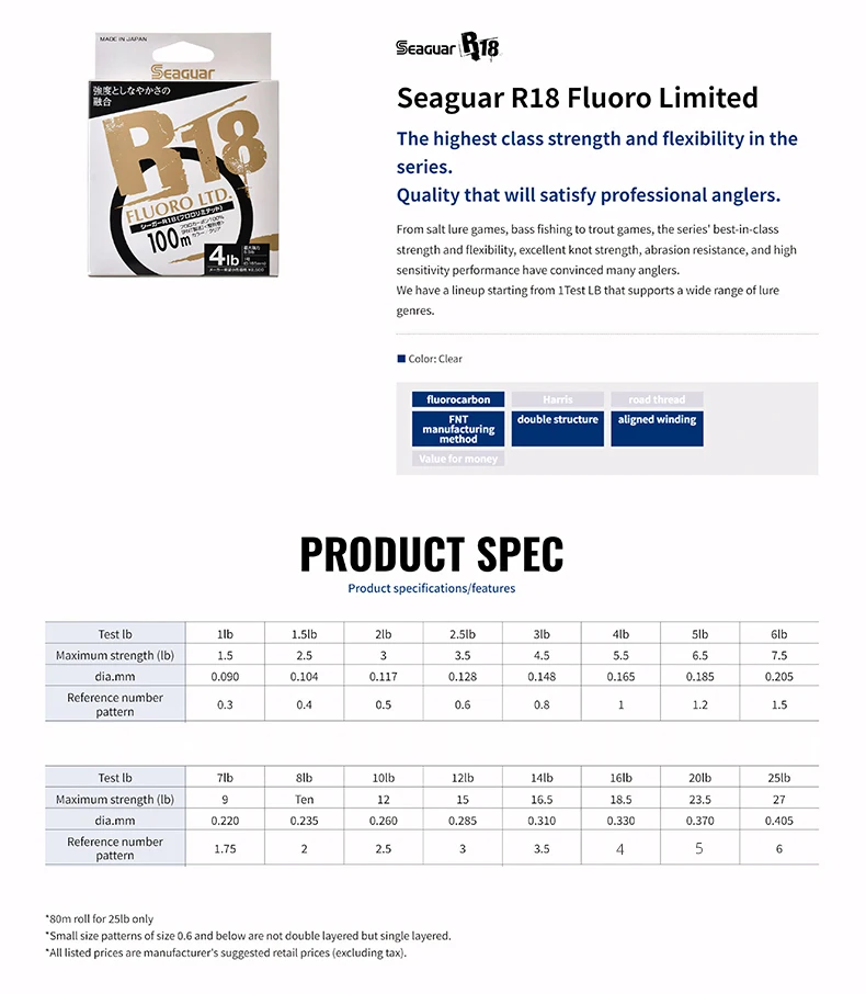Carrete de SEAGUAR R18 Silver Label