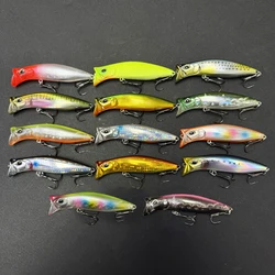 Señuelo Topwater Popper con acabado para lubina y lucio