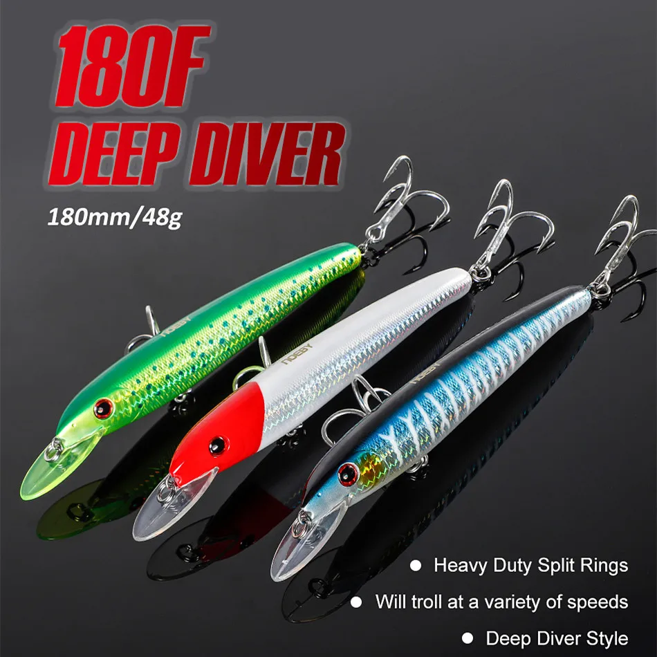 NOEBY Señuelos flotantes tipo Minnow 180F para agua salada - imagen 3