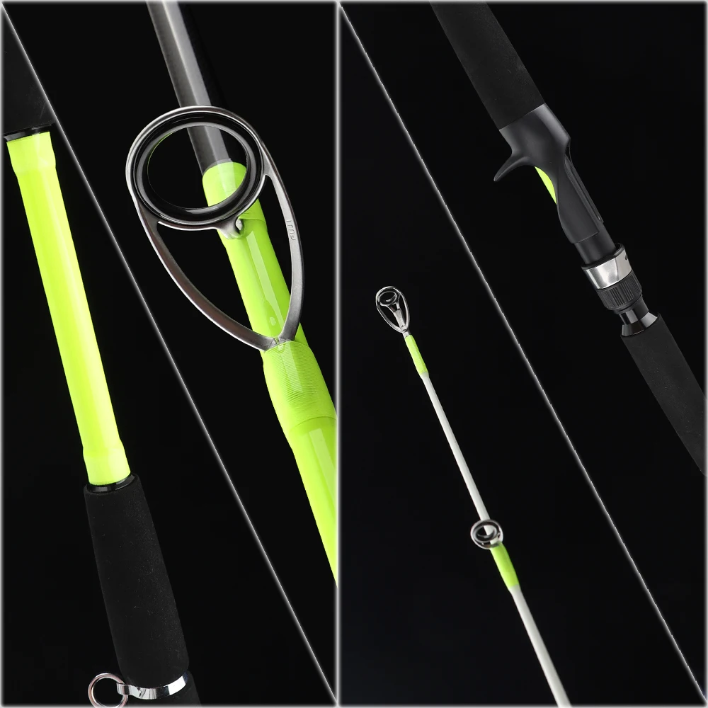Detalle de la punta noctilucente de la caña FISHINGFANS