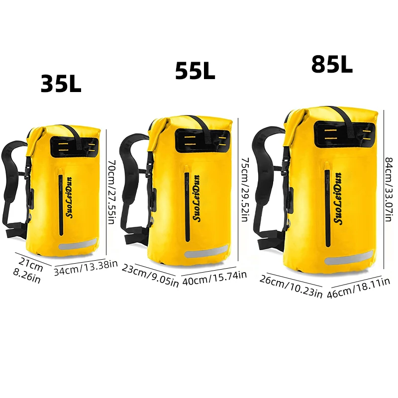 Mochila de pesca impermeable Scione en uso al aire libre