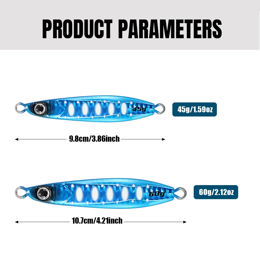 Variedad de colores del jig Sacrifice II JIGGING PRO