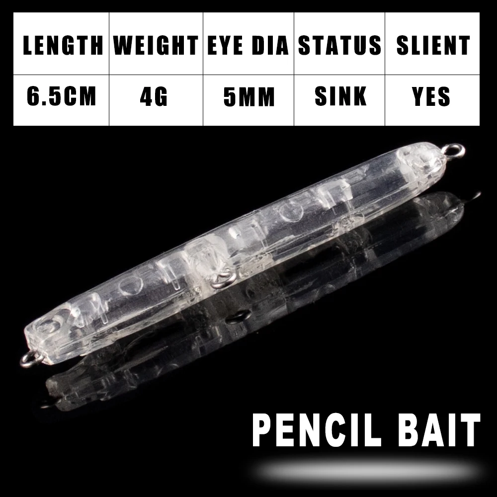 Formato tipo lápiz de 6,5 cm para pesca