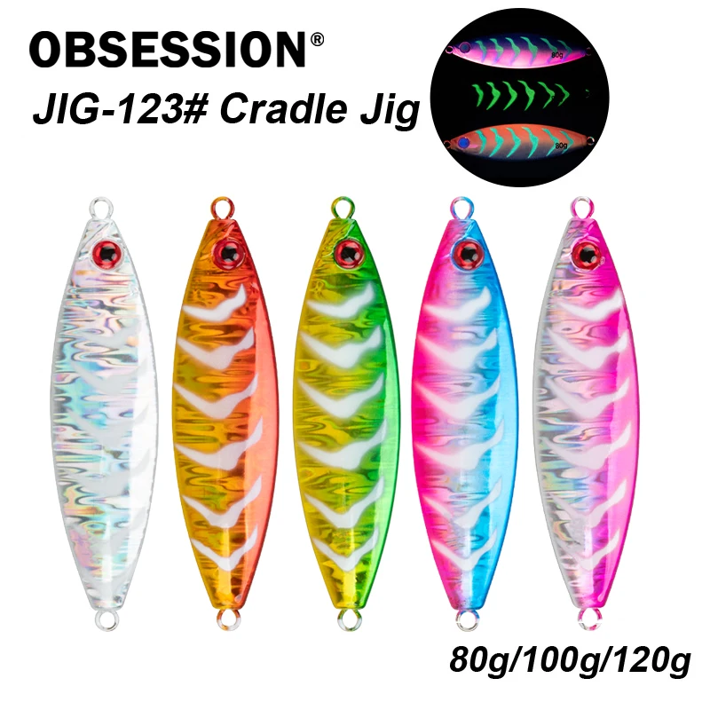 Obsession Cradle Jig J123, metal lento para jigging en barco