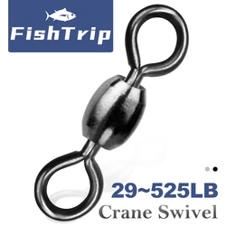 FishTrip giratorios de pesca acero inoxidable niquel negro