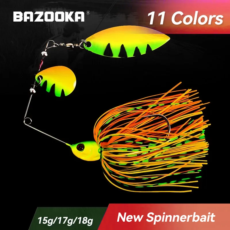Spinnerbait Bazooka para lucio – Señuelo multiaspas invierno