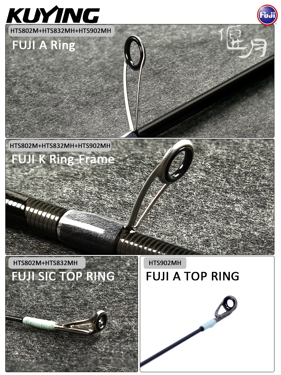 Caña spinning ligera KUYING HANGETSU de pesca de fondo - imagen 3