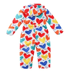 Traje de nieve impermeable de una pieza con capucha para niño