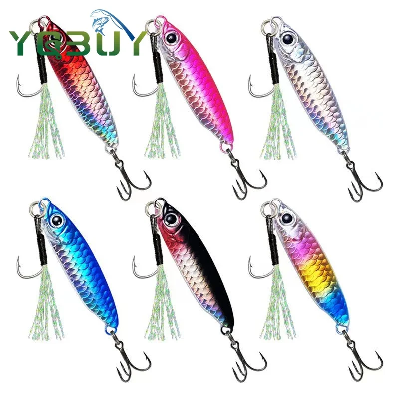 Anzuelo Jigging con cebo giratorio - plantilla láser de metal