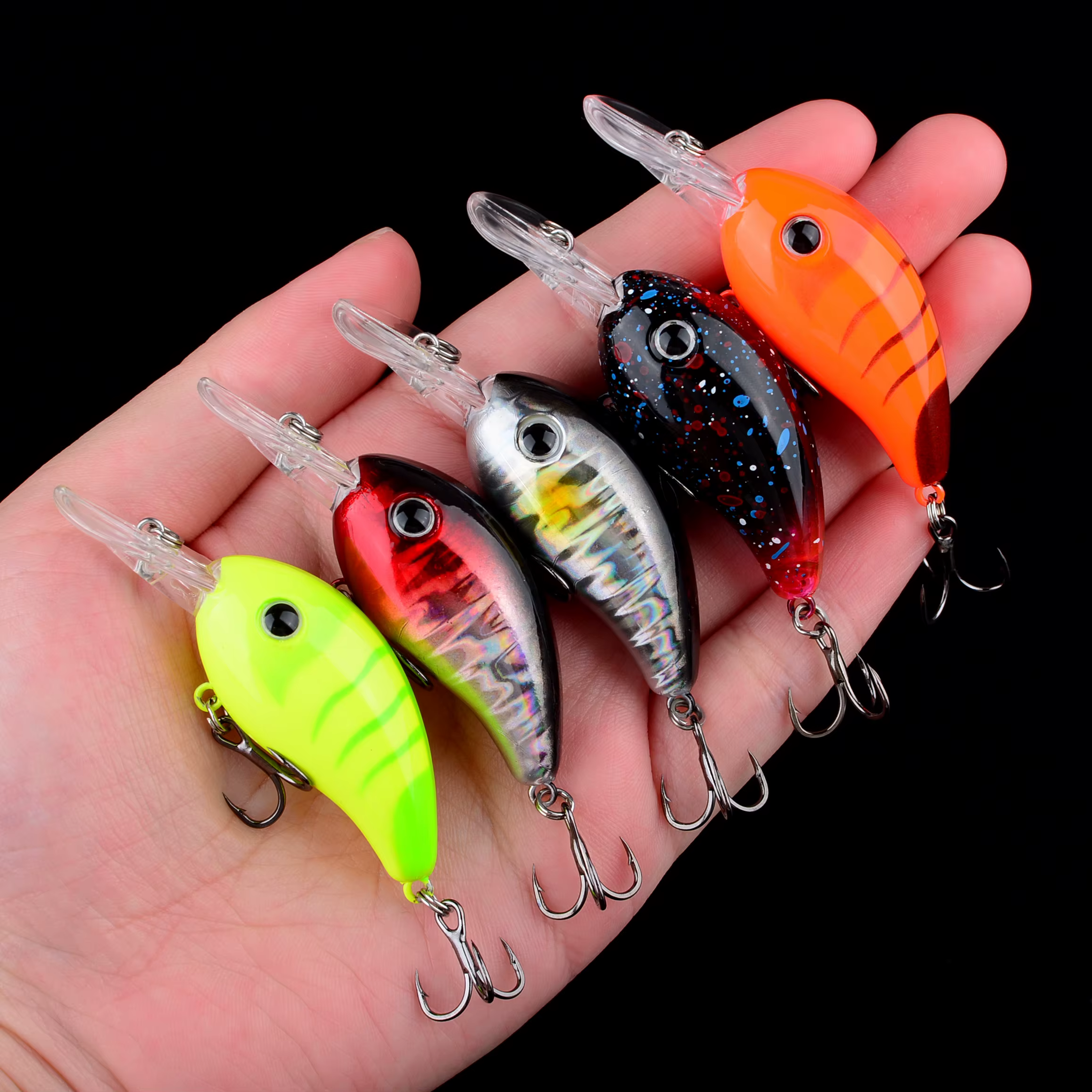 Crankbait Flotante 6cm – Anzuelos triples para lubina y carpa - imagen 5