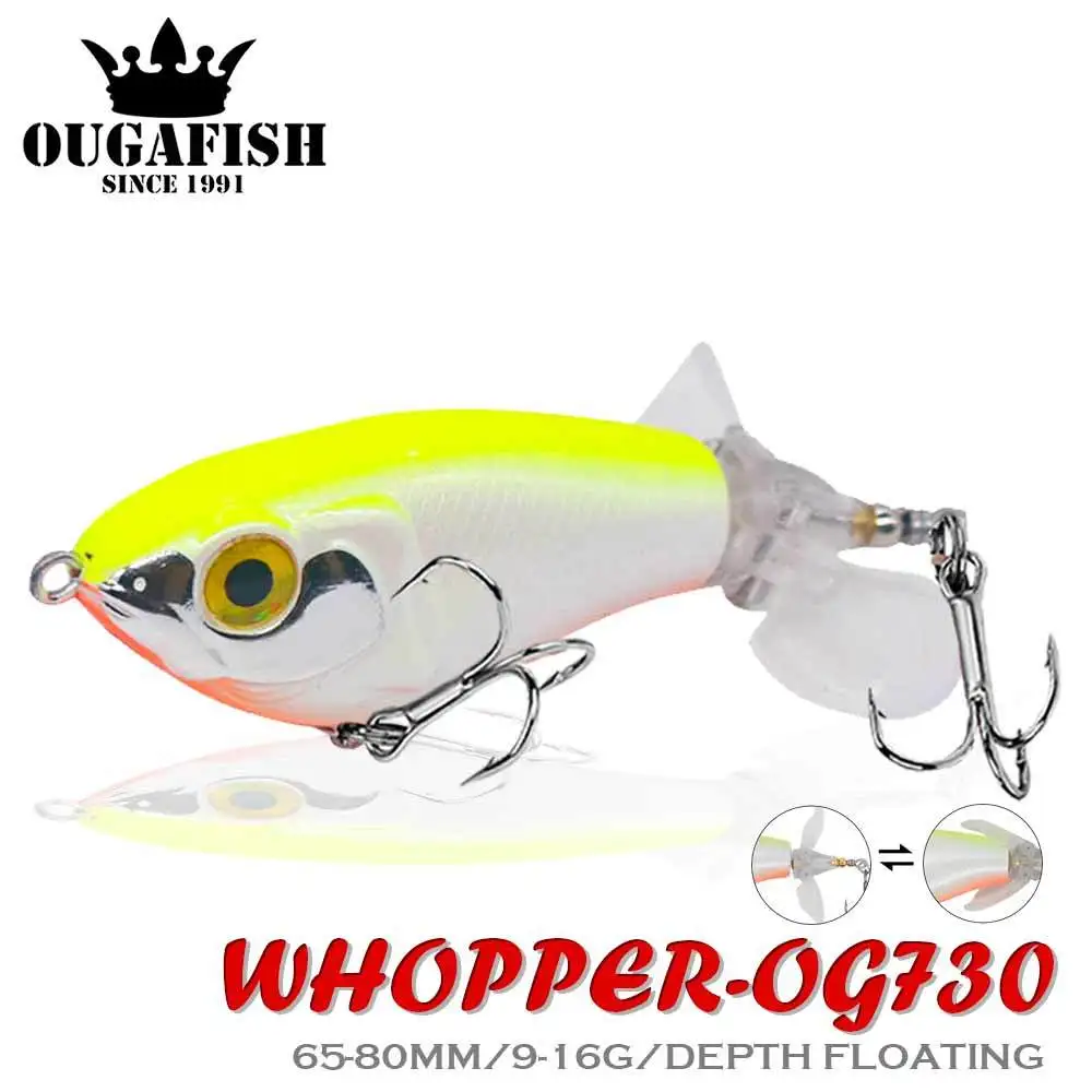 Whopper Popper 65mm Swimbait flotante para lucio