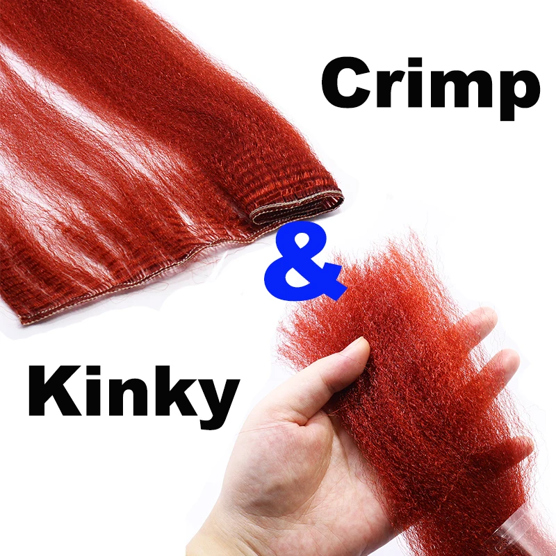 Fibra rizada Kinky Clouser Minnow PERSUADER para moscas agua salada - imagen 2