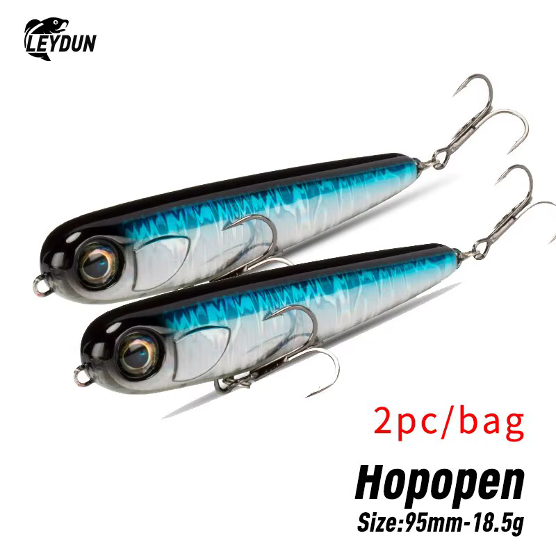 HOPOPEN Señuelo Flotante Lápiz – Superficie Agua Salada de Lubina - imagen 2