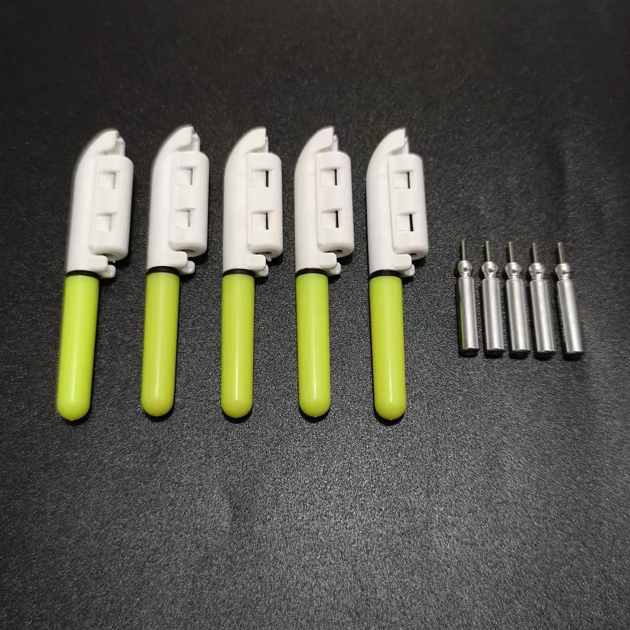 J502 Palo de luz impermeable para pesca nocturna con clip batería