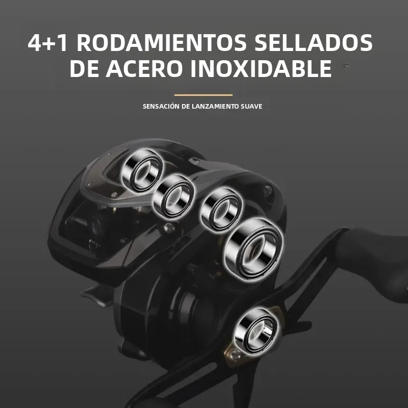 DEUKIO Carrete Ultraligero 195g – 7.5:1 para Pesca en Agua Salada - imagen 2