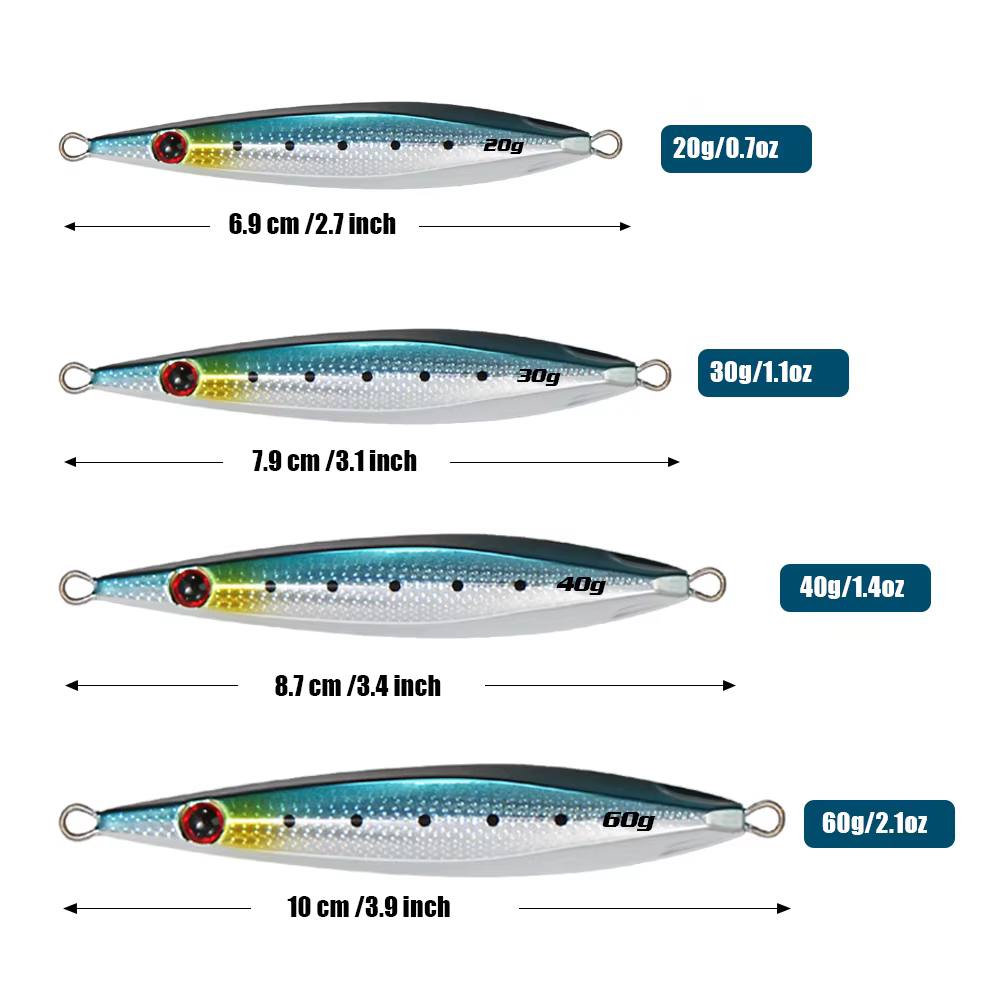 JIGGING PRO Señuelos lentos metal para pesca en agua salada y orilla - imagen 4