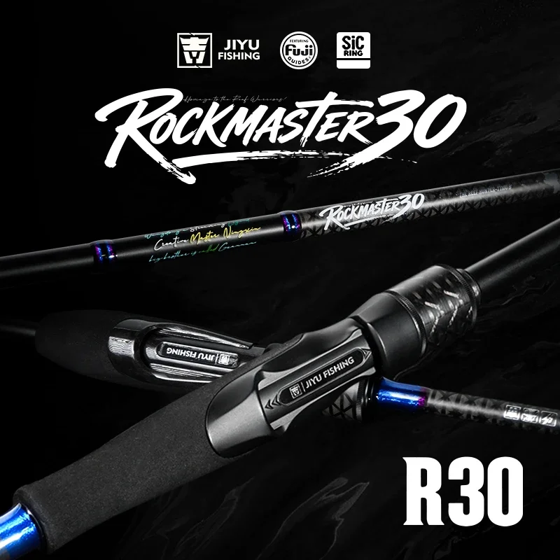 Caña de pescar Jiyu Rockmaster con guías Fuji SIC para roca - imagen 4