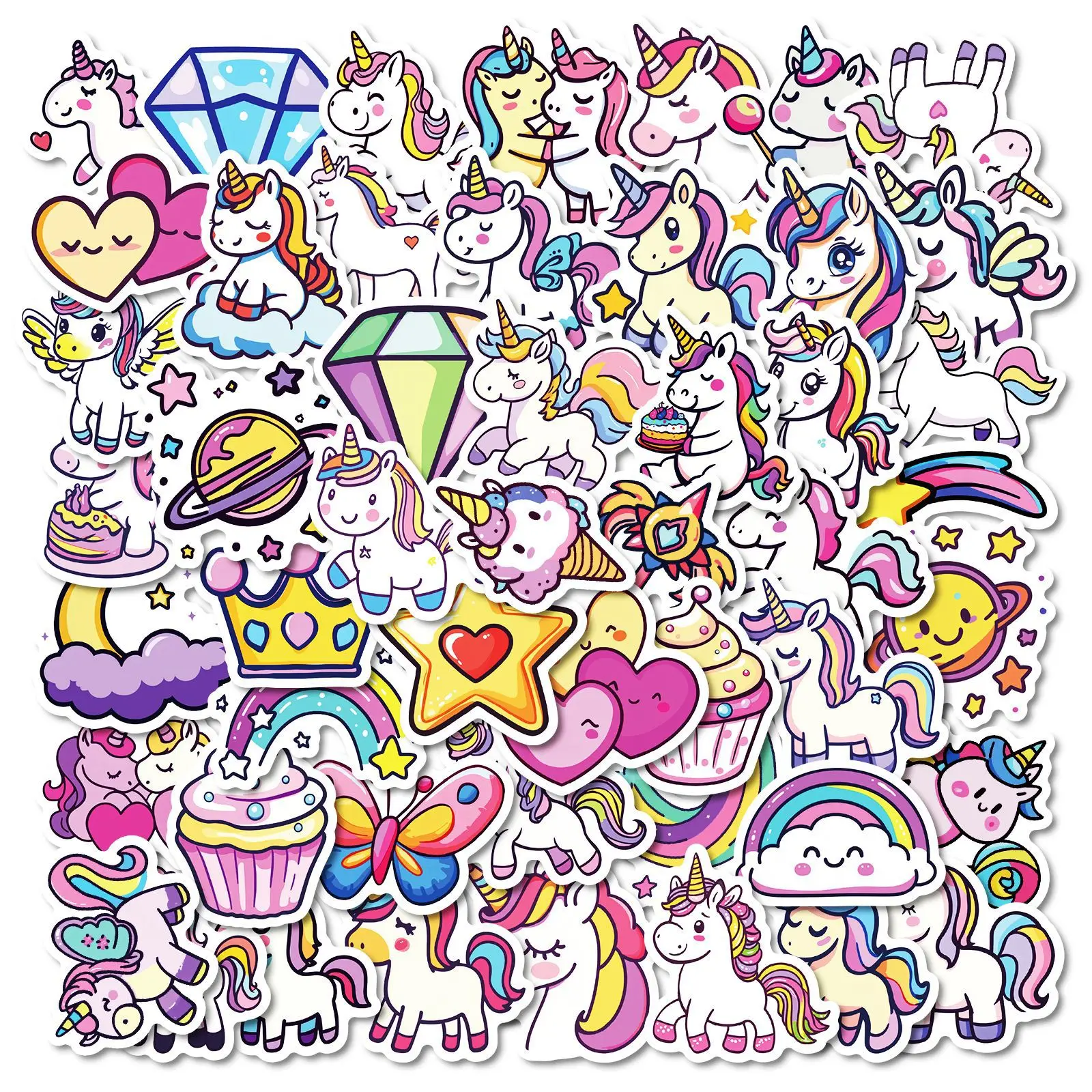 Pegatinas grafiti animal unicornio