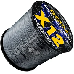 GHOTDA X12 Línea trenzada multifilamento PE 12 hebras agua salada