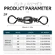 ShareShark Conector barril giratorio de acero al carbono Luer - imagen 3