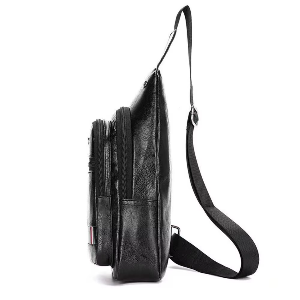 Bolso Cruzado de Cuero PU Antirrobo para Hombre – Gran Capacidad - imagen 3