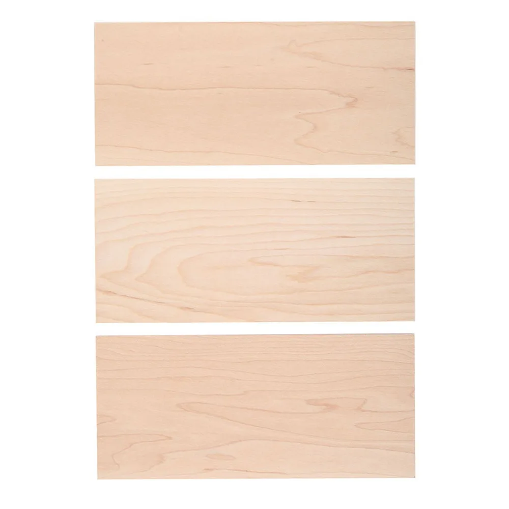 Chapas de madera de arce rectangulares para guitarra personalizables