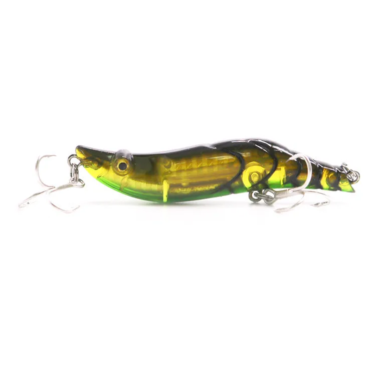 Minnow VIB de ABS y pencil hundible con camarones artificiales - imagen 2