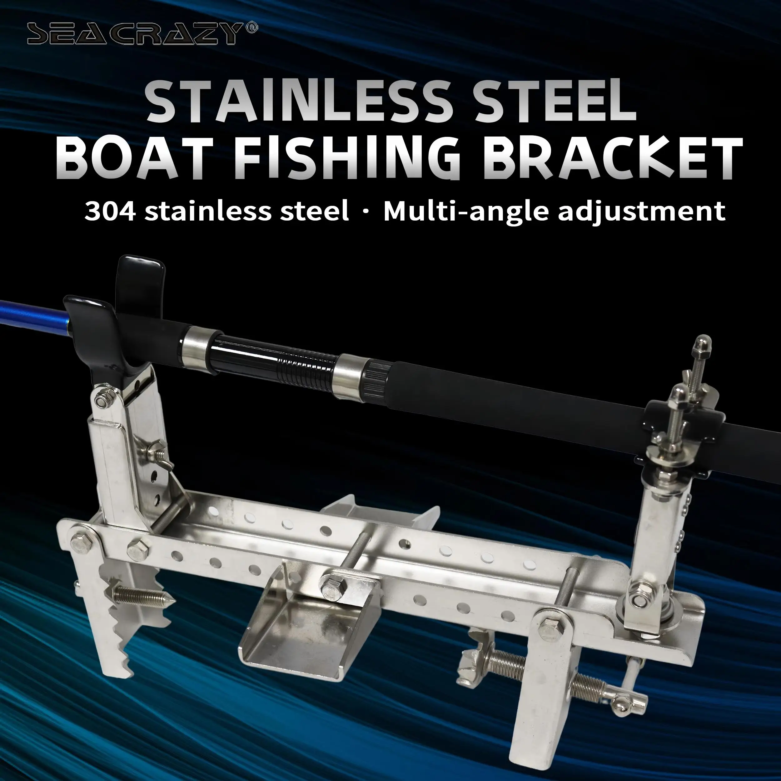 Soporte para Caña de Pescar en Barco ZYZHE – Acero inox 304 - imagen 3