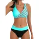 Bikini vintage de talle alto ajustable, dos piezas con cintura alta - imagen 5