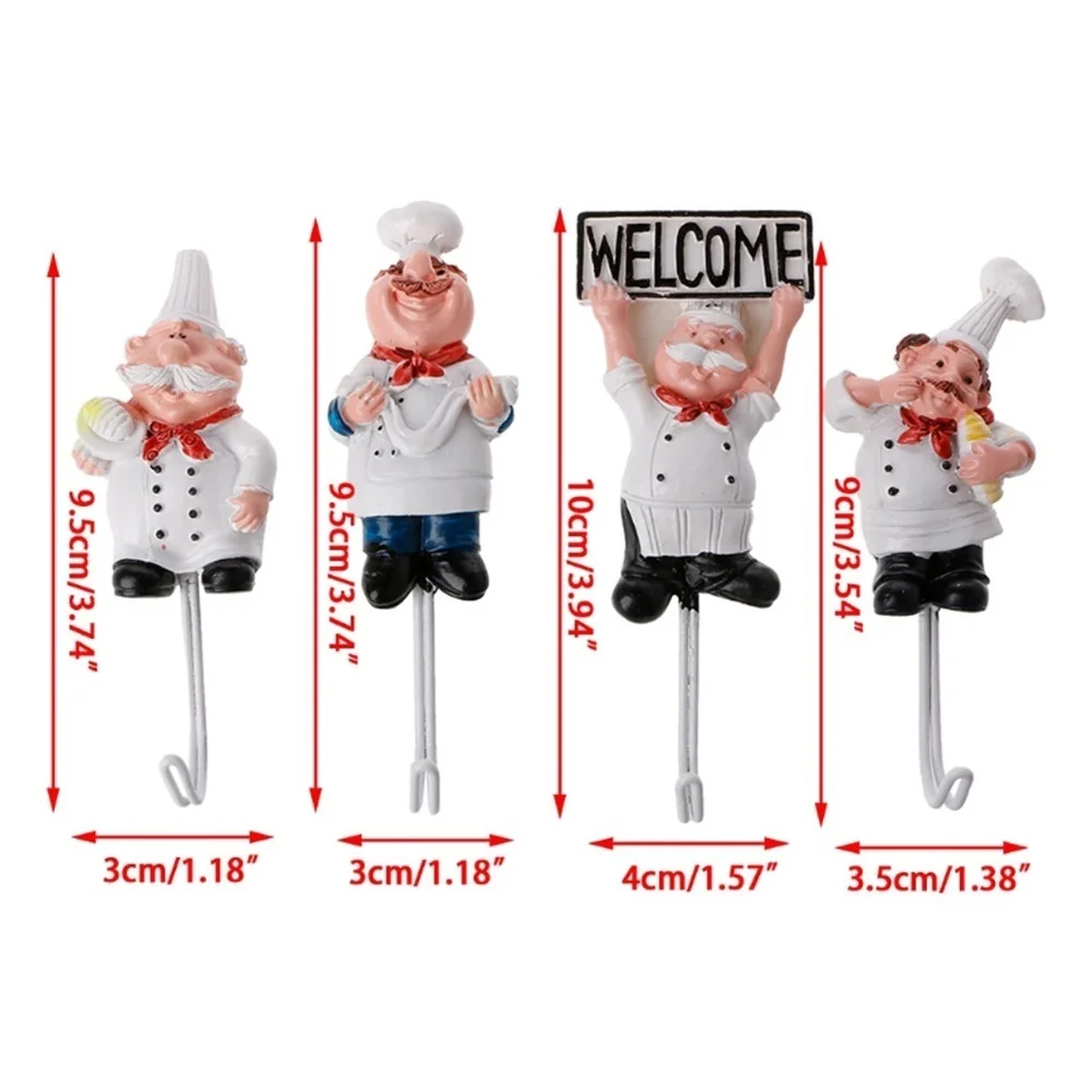 Ganchos de cocina creativa Chef – Estante colgador para utensilios - imagen 3