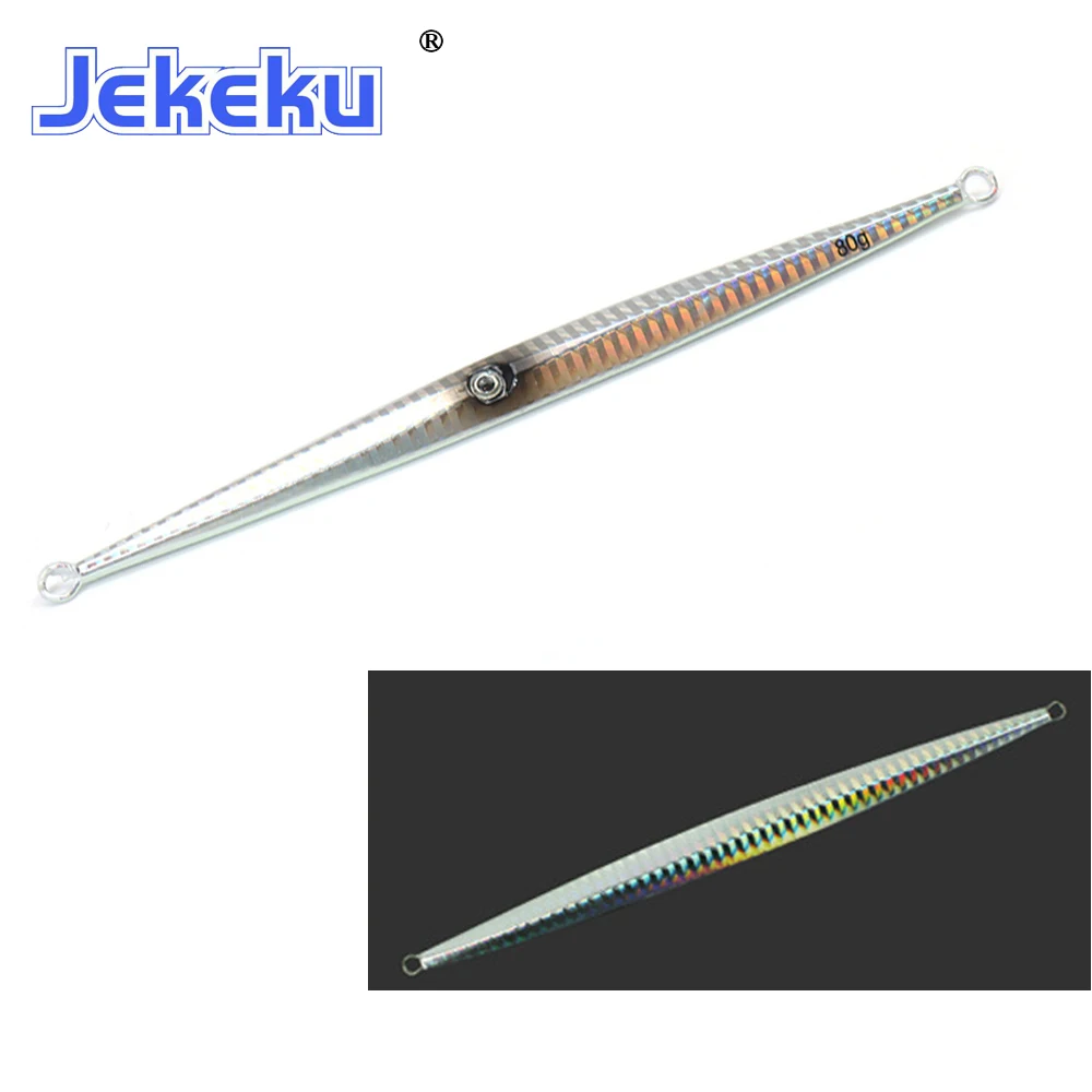 Señuelo wobbler metálico JEKEKU para agua salada y mar - imagen 2