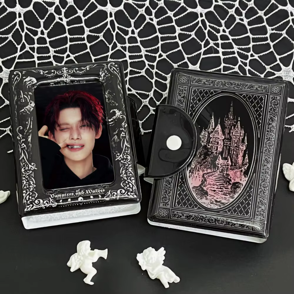 Álbum Tarjetas Gótico Negro 16 Páginas PVC – Colección Unisex