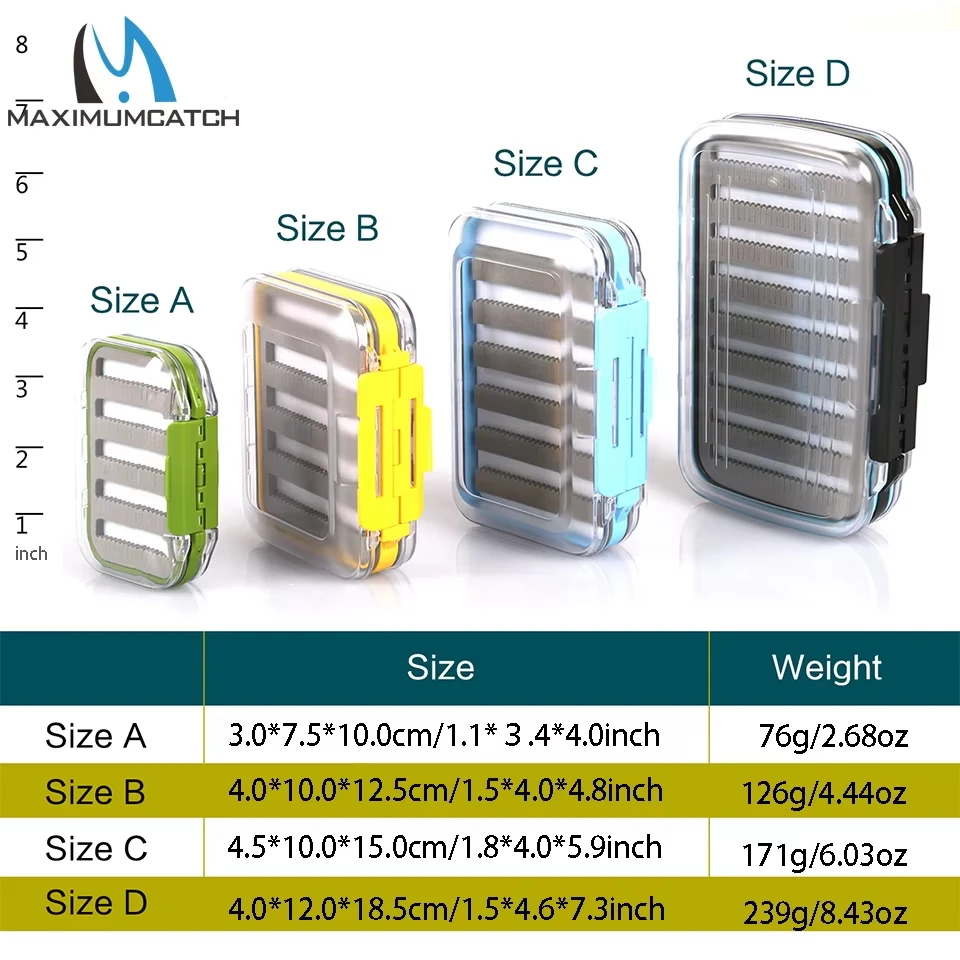 Caja de pesca impermeable MAXCATCH DS doble cara con espuma - imagen 4
