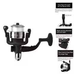 Carrete spinning largo alcance 10+1 rodamientos 5.2:1 freno 18 kg