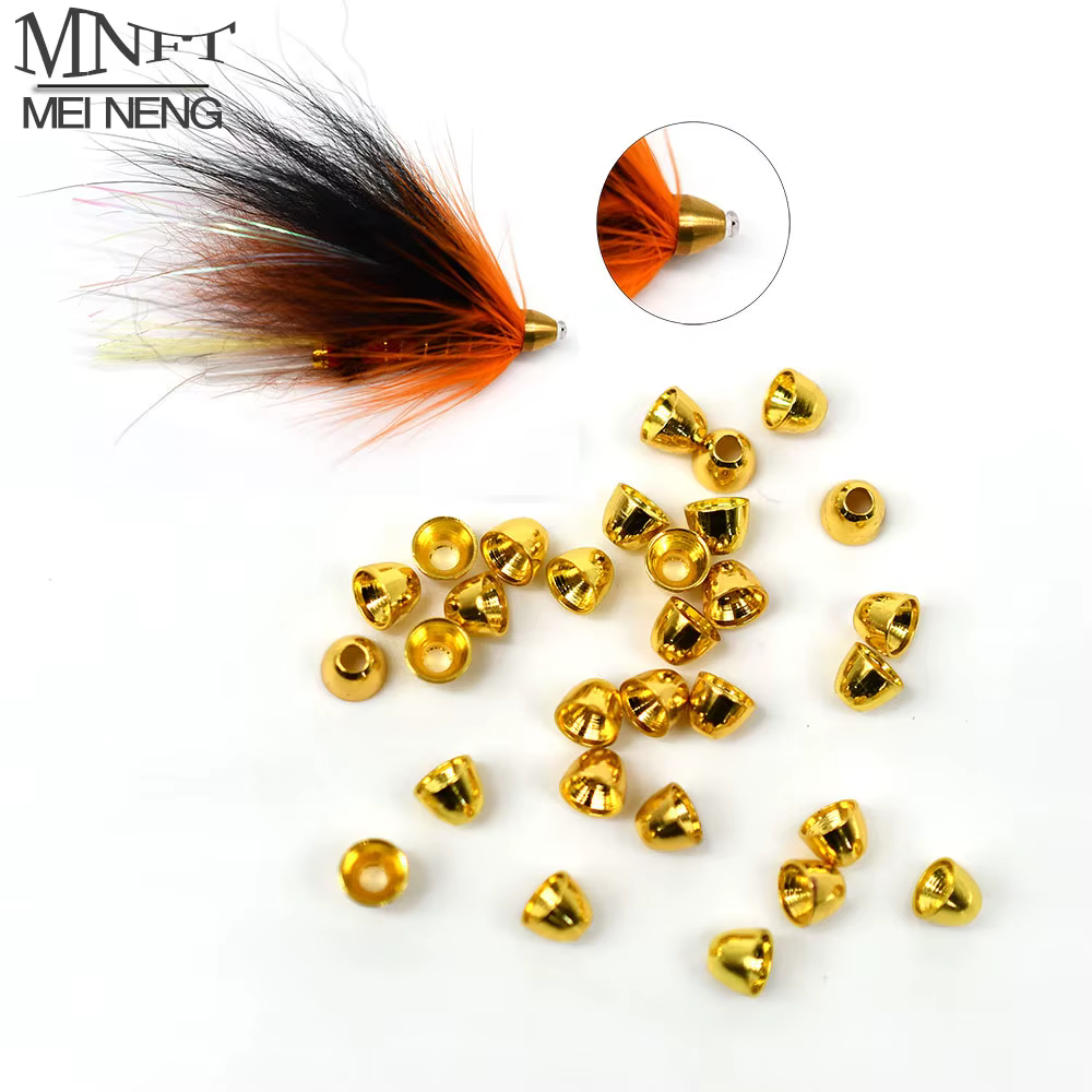 MNFT-Conos latón dorado/plateado para atar moscas 4MM