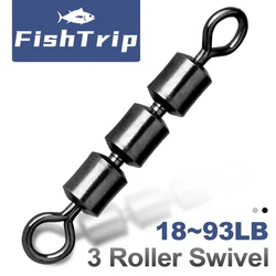 FishTrip 30 Piezas Giratorios Triples Alta Velocidad para Currican
