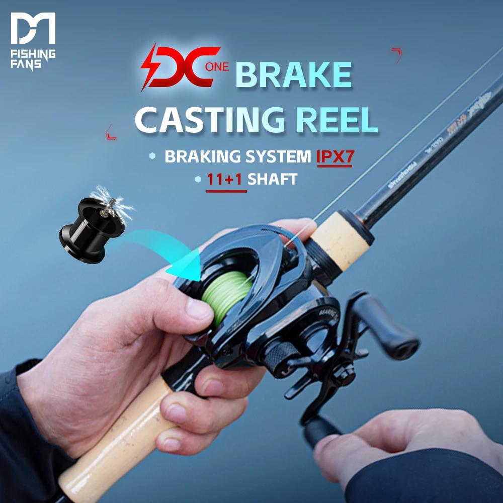 FISHINGFANS DC Carrete baitcasting digital con carbono y latón - imagen 5
