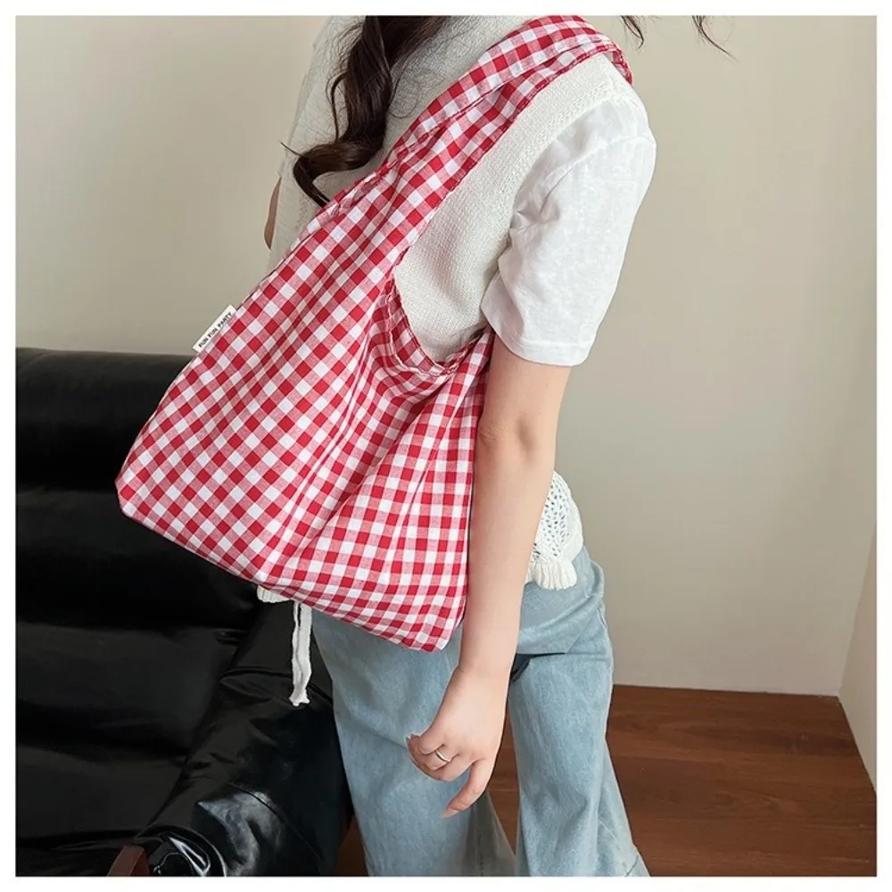 Bolso vintage a cuadros para mujer, gran capacidad y bandolera - imagen 5