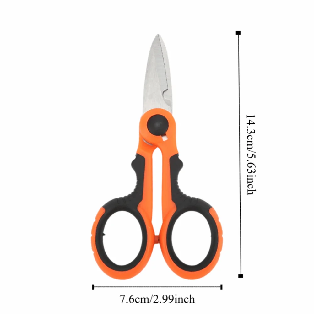 Tijeras mini para línea de pesca con cuchillas de acero inoxidable