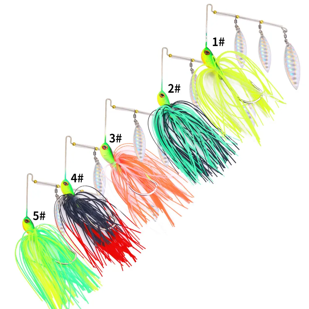 Detalle del señuelo de pesca spinnerbait