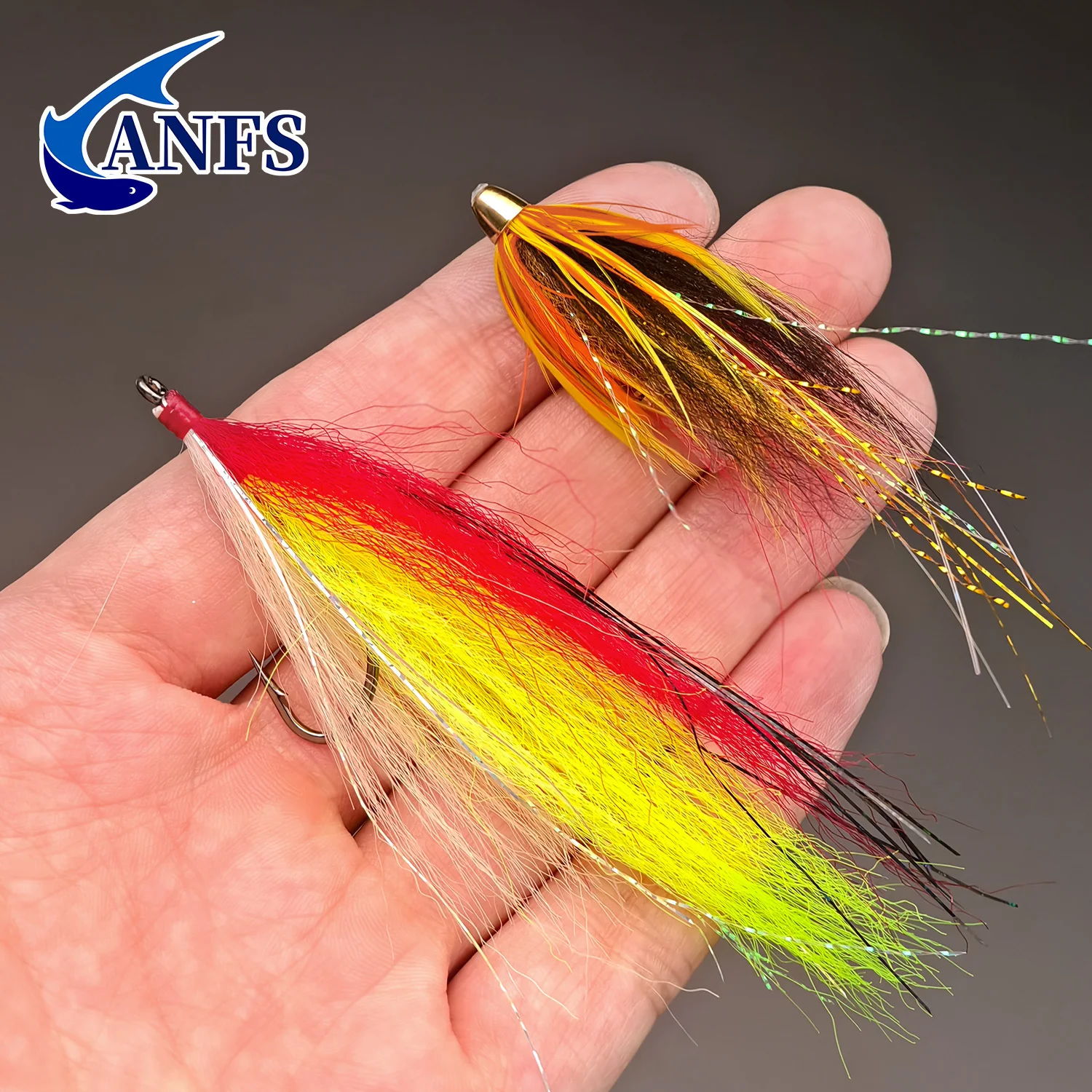 ANFS Moscas streamer y mosca worm con cabeza cono - imagen 4